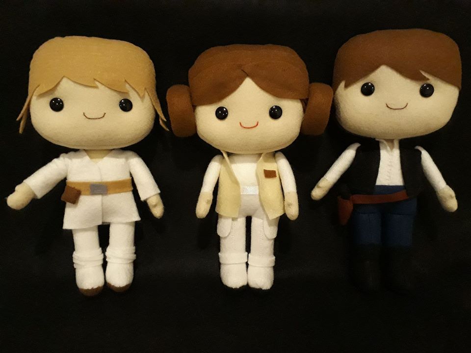 Star Wars - Luke, Leia, Han Solo
